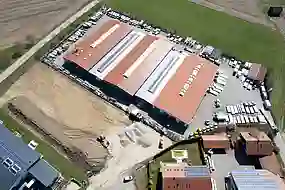 Luftbild vom Algema Neubau