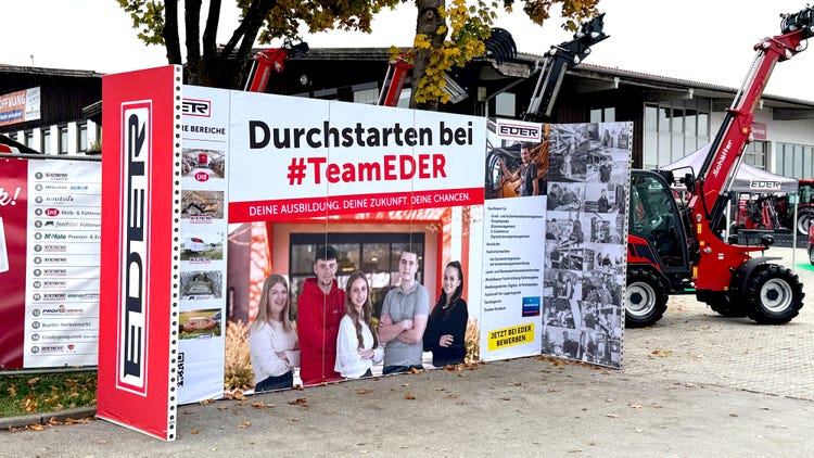 Karrierestand bei der EDER Kirchweih Ausstellung in Tuntenhausen 2026