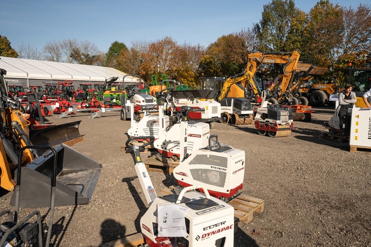 Baumaschinen Stand Kirchweih-Ausstellung
