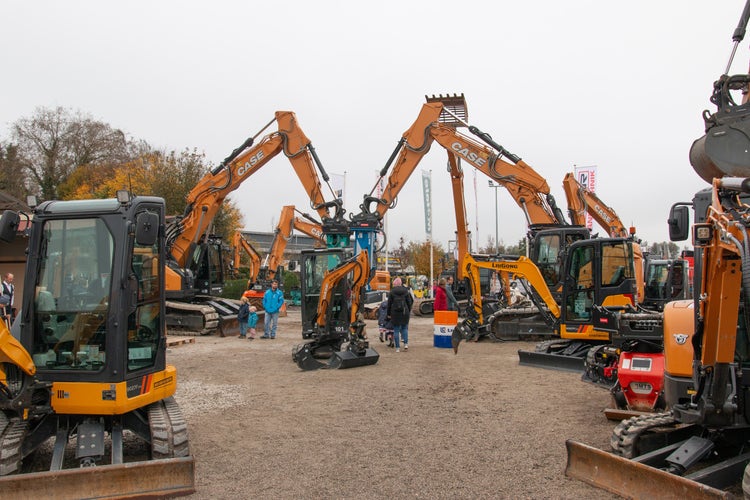 Baumaschinen Stand Kirchweih-Ausstellung