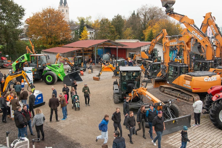 Baumaschinen Stand Kirchweih-Ausstellung