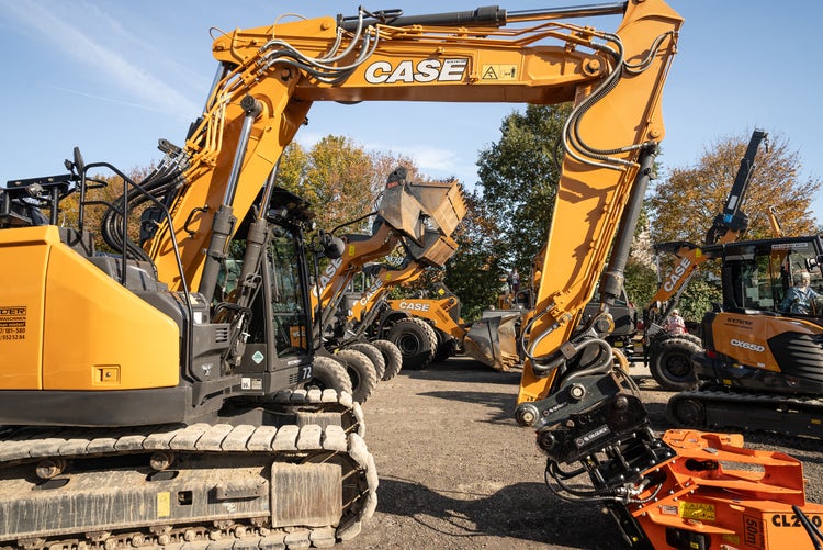 Baumaschinen Stand Kirchweih-Ausstellung