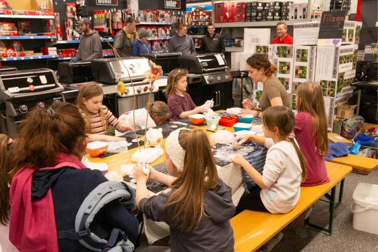 Kinderprogramm im EDER Profi-Baumarkt